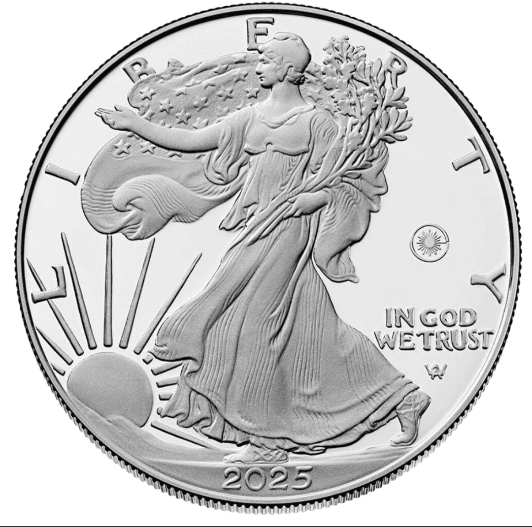 2025-W American Silver Eagle β Laser Engraved Privy Mark β front