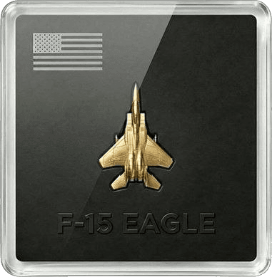 F-15 Eagle Fighter Jet 1/20g Gold Medal β front