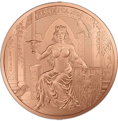 Germania 2026 1/2 Mark Copper Round β front
