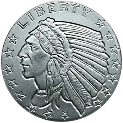 Indian Head Penny 1 oz Copper Round β front