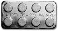 Building Brick 1/4 Troy oz .999 Fine Silver β front