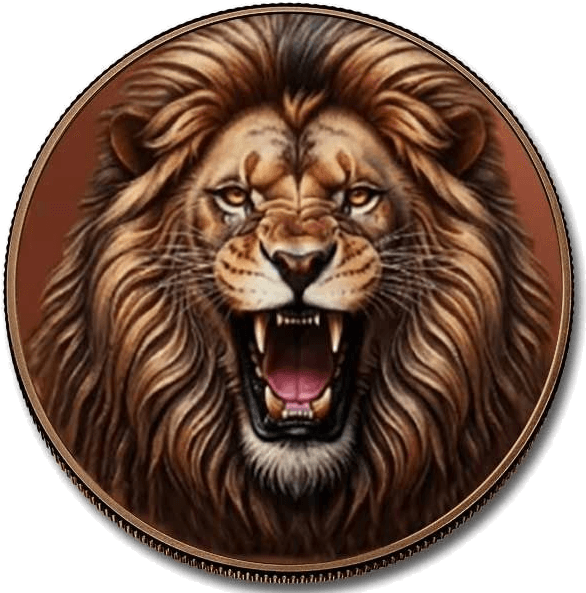 Roar of the King 5 AVDP oz Copper Round β Ultra High Relief β front
