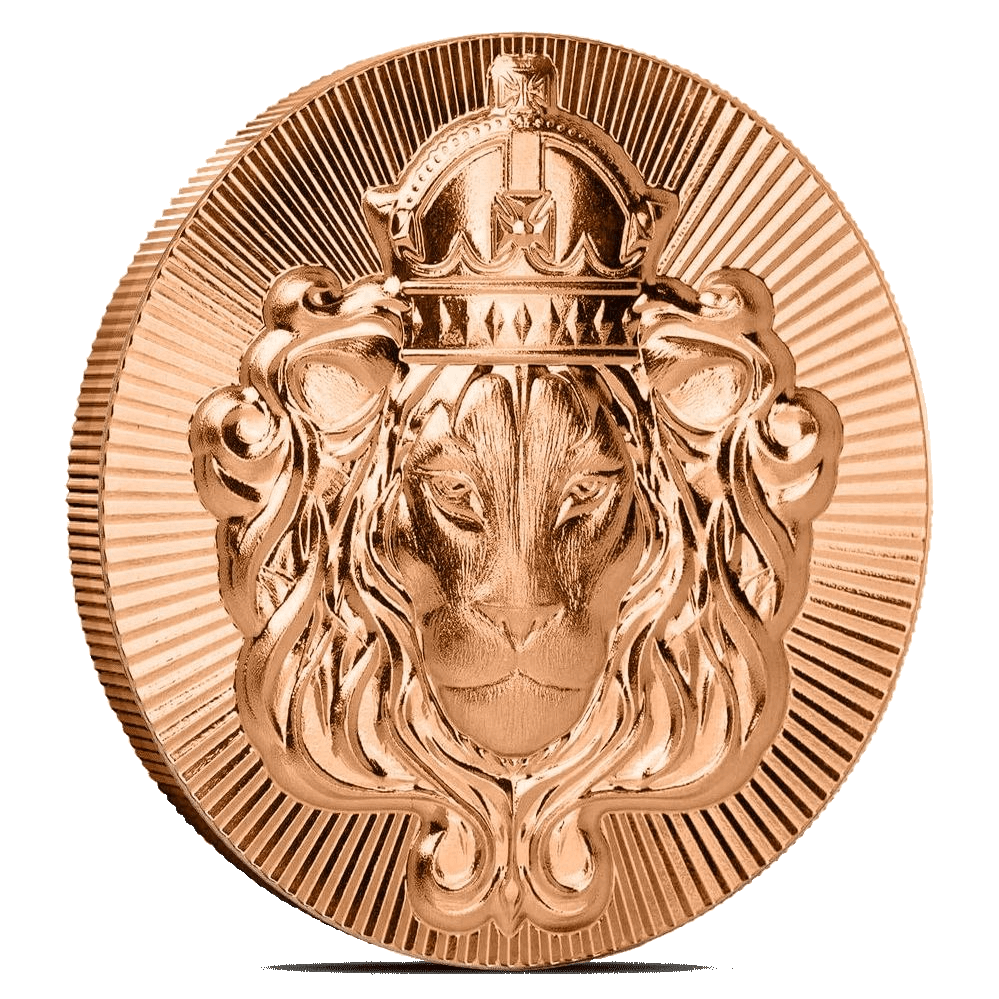 Scottsdale Stacker Lion 1 oz Copper Round β front
