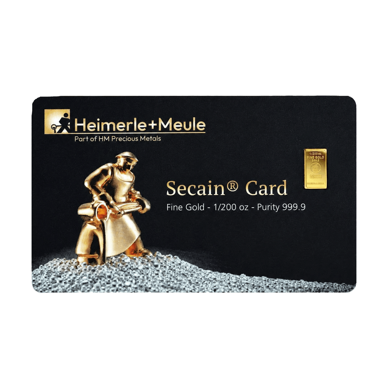 Heimerle + Meule Secain Card β 1/200 oz Fine Gold β front