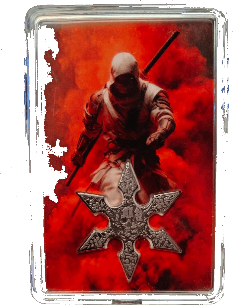 Shadow Ninja 5g .999 Silver Bar β front