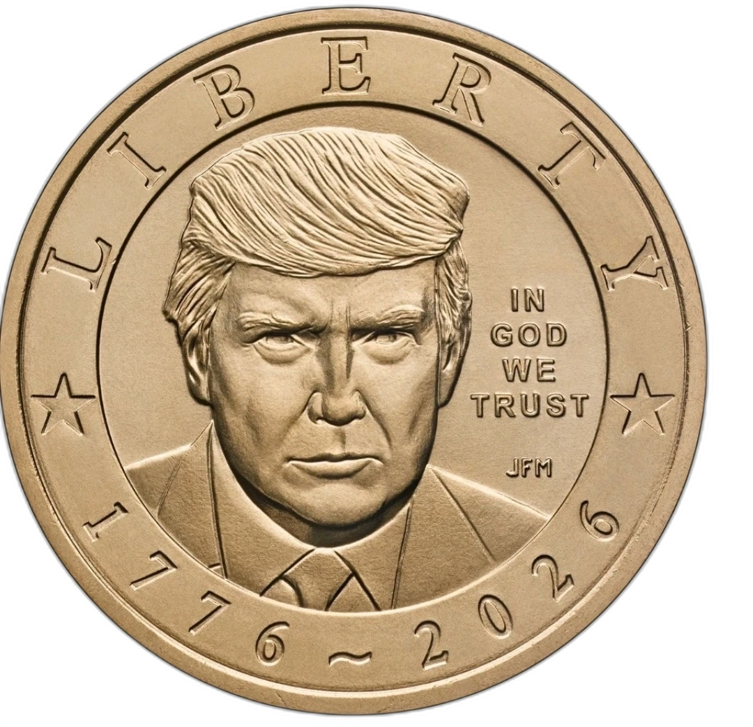 Donald J. Trump 47th President 1 AVDP oz Copper Round β front